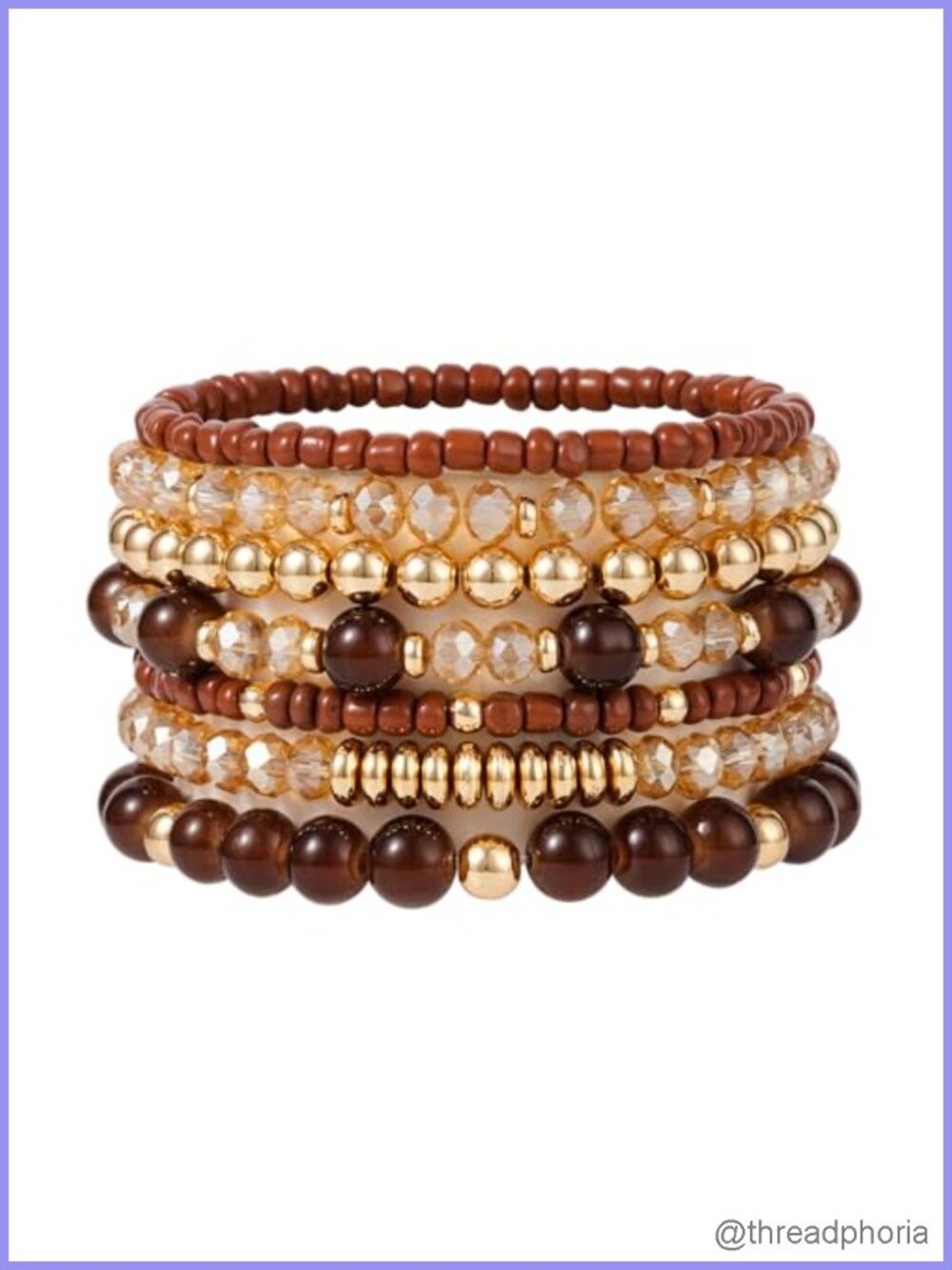 Boho Beaded Stretch Bracelets for Women Stackable Handmade Jewelry